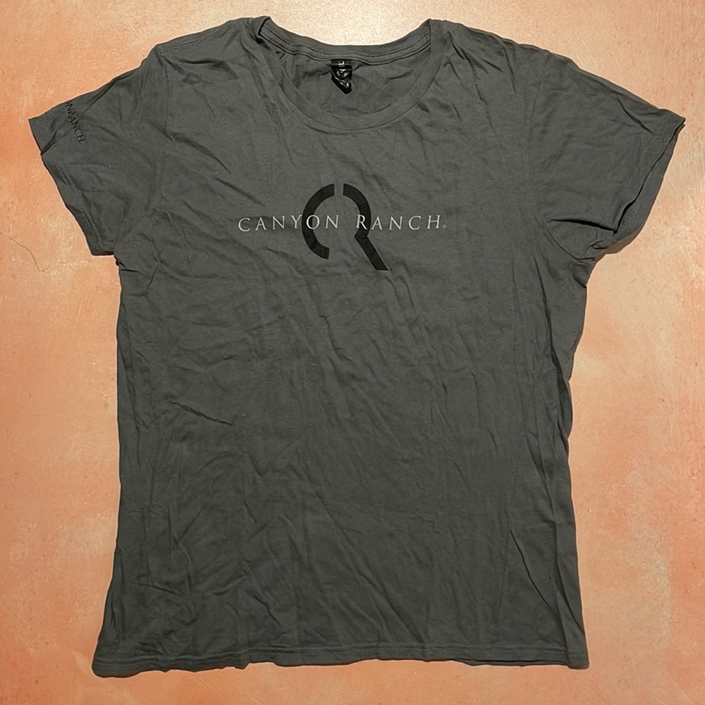 Canyon Ranch Wellness Retreat Logo Women’s Dark Grey T-Shirt - Size L